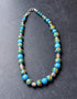Blue Pottery Full Bead Necklace (Turquoise)